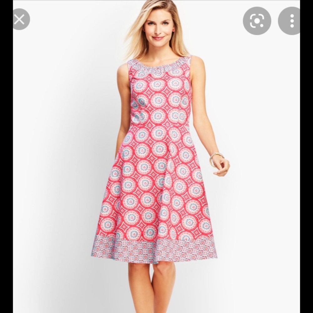 Talbots fit and flare summer dress